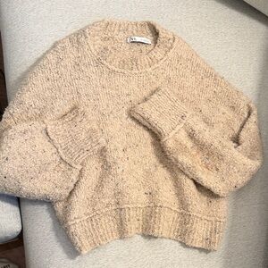 Zara Cozy Beige Sweater